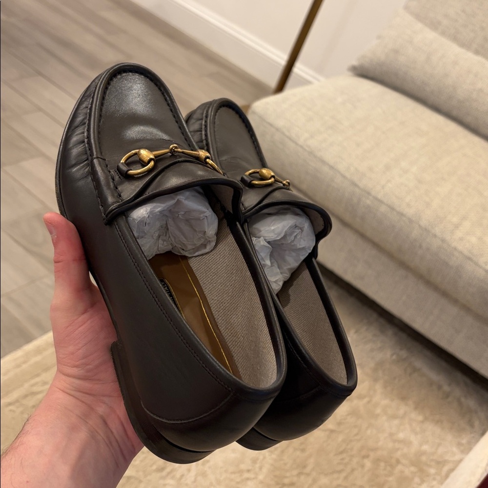 MEN'S HORSEBIT 1953 LOAFER Gucci size 8.5, fits as USA 9.5 men’s, genuine - Picture 5 of 14